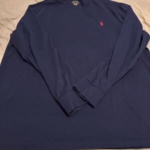 Polo by Ralph Lauren Men's Dark Blue Long Sleeve Tee
